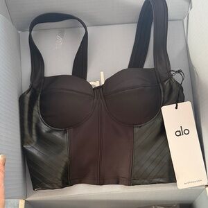 ALO Yoga Black Bra Top
